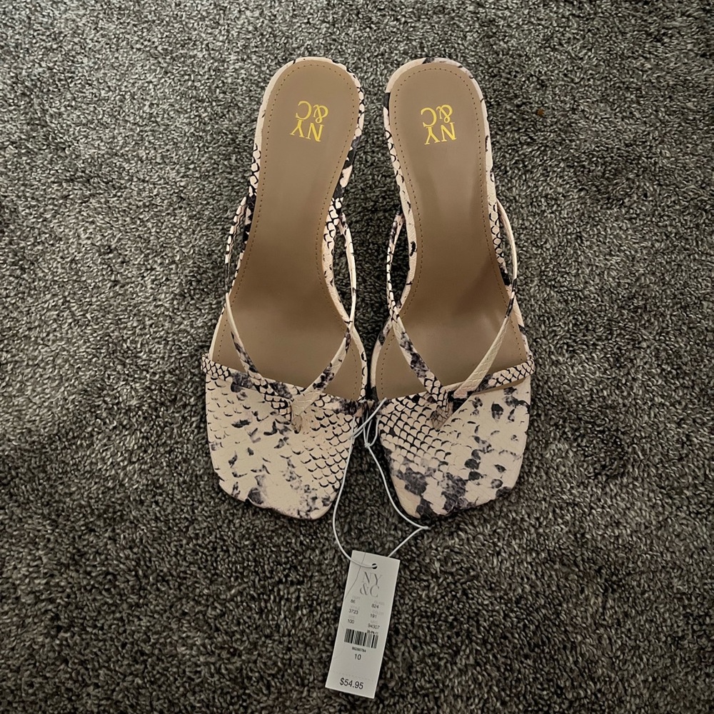 New York & Company Snakeskin Heels